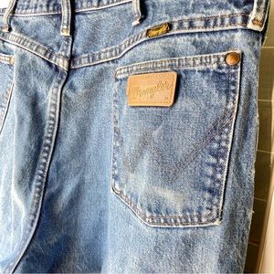 Wrangler Basic Vintage Blue Jean Denim Western Minimalist Jeans 38 X 34